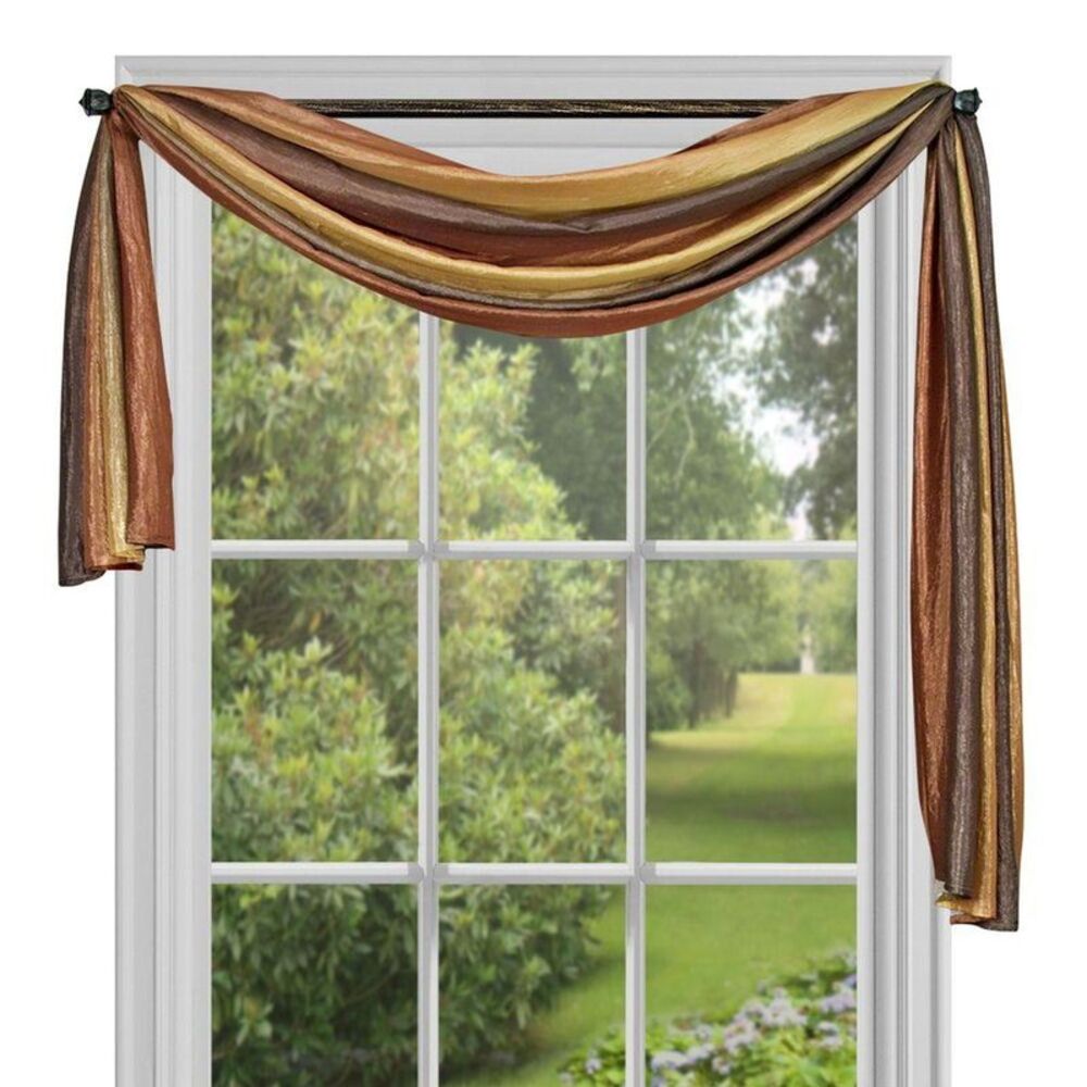 Meuse Window Curtain Scarf 50x144 - Autumn